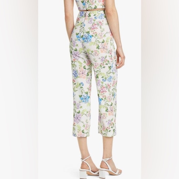 Alice + Olivia Gardenia Lorinda Floral crop trousers - Picture 3 of 9